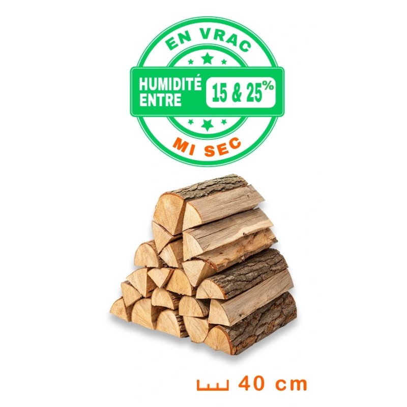 Bois de Chauffage en Vrac - 40 cm