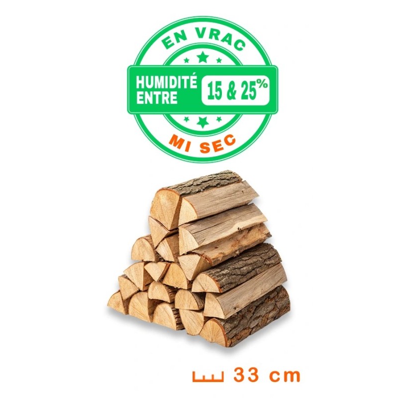 Bois de Chauffage en Vrac - 33 cm