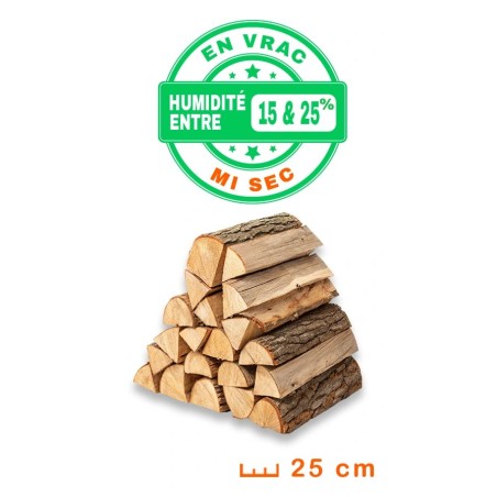 Bois de Chauffage en Vrac - 25 cm